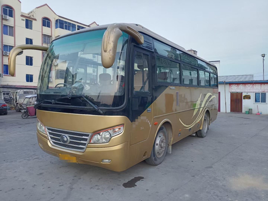Die 35 Sitz-an zweiter Stelle Hand-Yutong-Bus benutzte Passagier-Transport 340hp