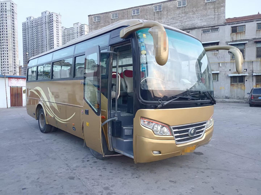 Die 35 Sitz-an zweiter Stelle Hand-Yutong-Bus benutzte Passagier-Transport 340hp