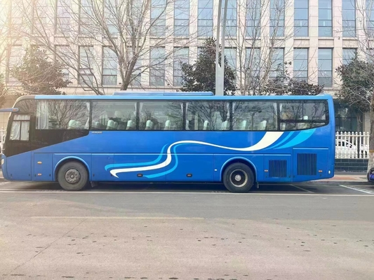 Sitzdoppeltüren Sekunden-Handreisebus Weichai-Maschinen-55, die Fenster 11,5 Meter der benutzten jungen Zangen-ZK6127 versiegeln