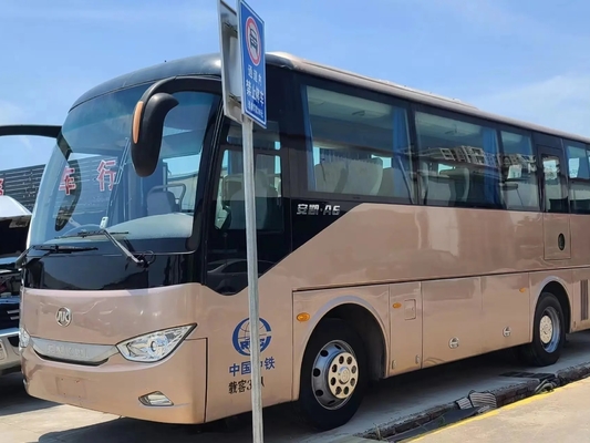 Benutzter Diesel transportiert die 2015-jährigen EURO IV Sitze Emissionsgrenzwert-35, die Fenster Champagne Color Ankai Bus HFF6859 versiegeln