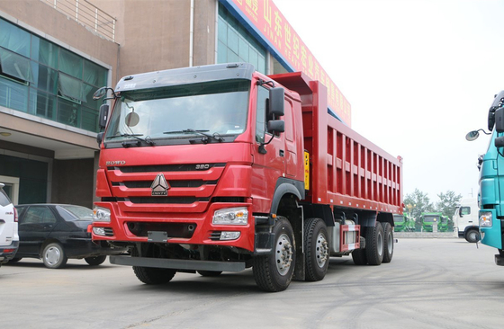 Sino Howo-Dump Truck 76 Flat Cabin 8*4 Tipper Truck 30-50 Tonnen Belastung 12 Reifen LHD&amp;RHD