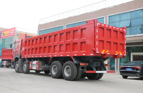Sino Howo-Dump Truck 76 Flat Cabin 8*4 Tipper Truck 30-50 Tonnen Belastung 12 Reifen LHD&amp;RHD